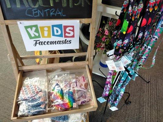 Kids face masks & lanyards!