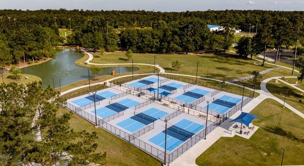 The Groves includes 8 outdoor lighted pickleball courts. Pickleball is fun for all ages, great for conditioning and is simple to learn.