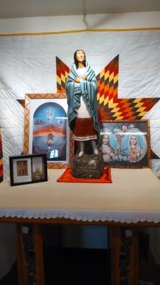 A shrine to St. Kateri Tekakwitha