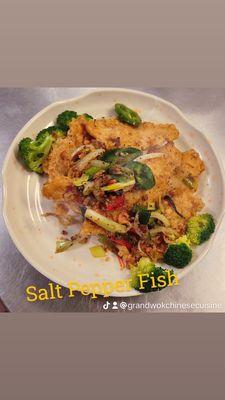 Salt pepper fish