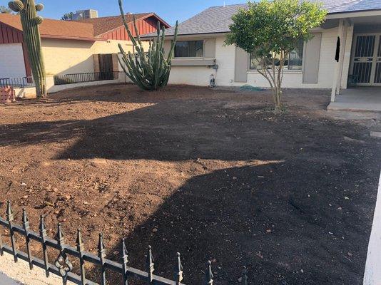 After -- no weird zones, yard feels huge and ready for landscaping!