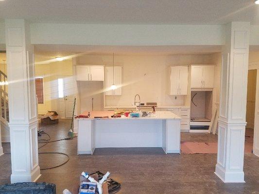 Complete remodel including trim, cabinetry, flooring, paneling. Westfield,IN