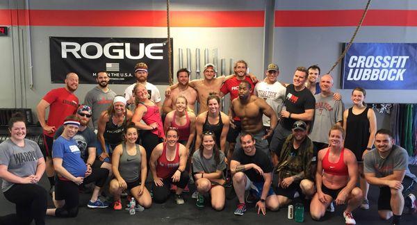 Just a small piece of our family at CrossFit Lubbock.