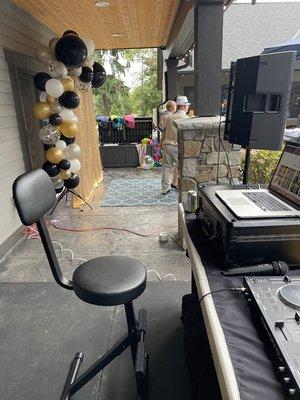 DJ and Photobooth Setup