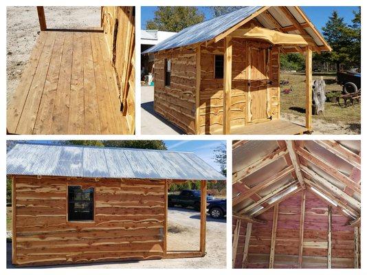 Unique one-of-a-kind Cedar sheds