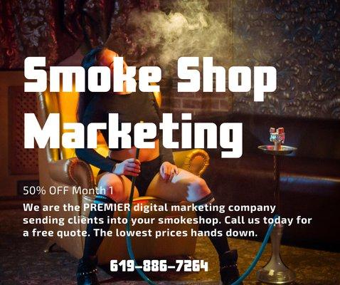 Smoke shop marketing!