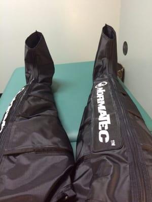 Sports Recovery services available, everyone loves the Normatec boots!