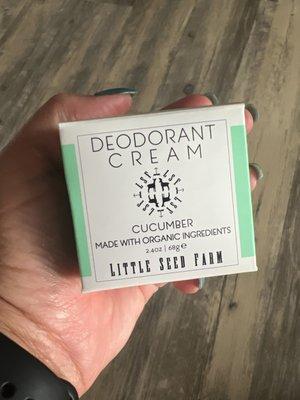 My absolute favorite natural deodorant! You have to come and buy you won't be disappointed.