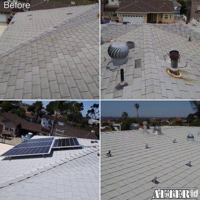 Before&After solar and roof job