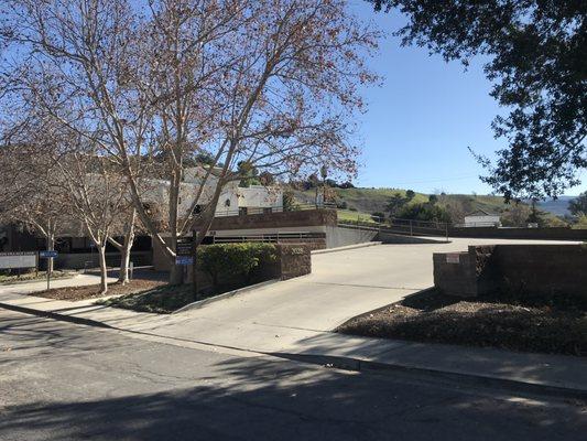 Entrance to the upper lot of 2028 Village Ln.