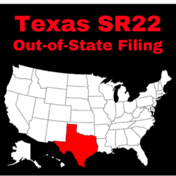 Same Day Sr22 filing.  Texas and out-of-state filings.