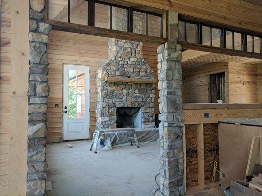 Montana Log and Timber lodge using SYP Direct materials