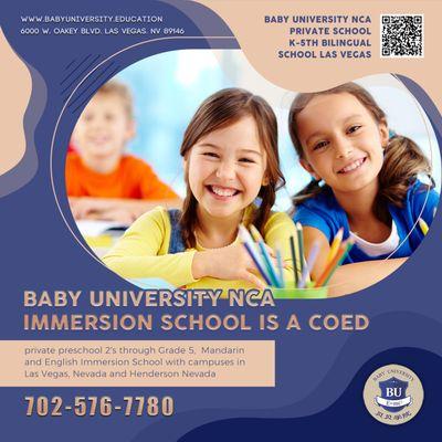 If you're seeking a bilingual school in Las Vegas, consider us for admission.