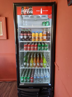 Refrigerated beverages.