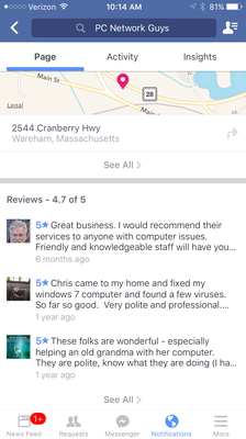 Facebook reviews. 16 reviews with a 4.7 out of 5 .. Along with detailed information. Yelp filters all our good reviews.