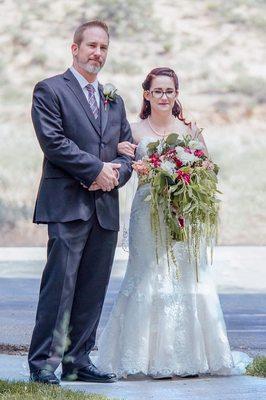 The Bride and her proud Father