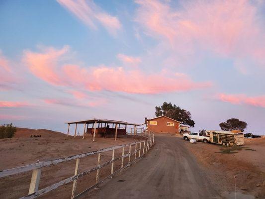 View of the barn