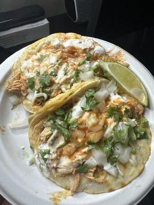 SUPER SHREDDED CHICKEN TACOS