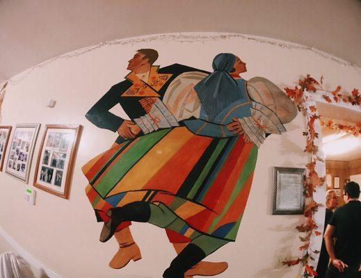 mural on the walls