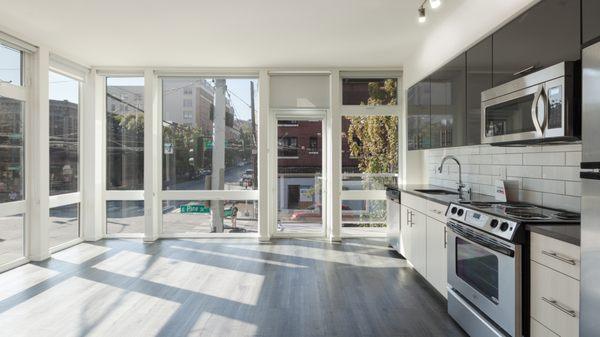 Living Room with Floor-to-Ceiling Windows