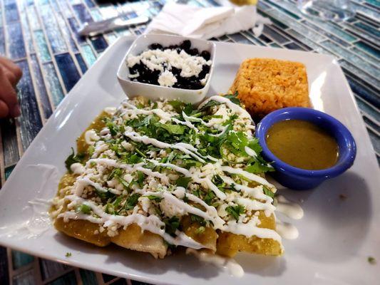 Enchiladas Verdes con Pollo