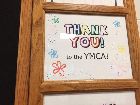 Thank you to the YMCA artwork