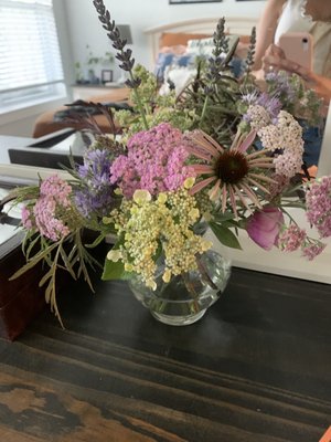 One of the bouquets I made with my flowers