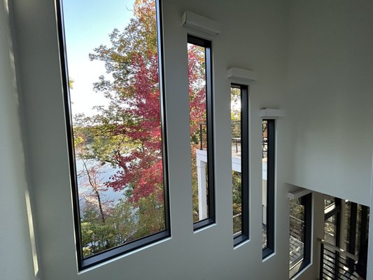 Custom Windows overlooking the water