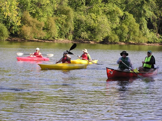 Kayak trip to Sycamore Island, 2008.