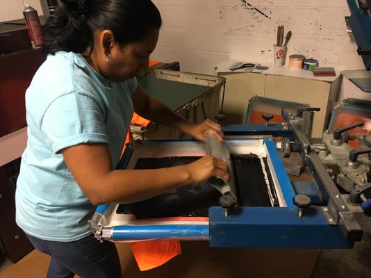 Screen Printing Shirts for a Local Soccer Time