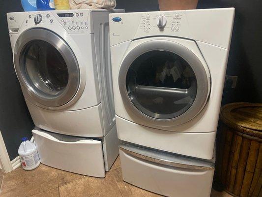 Washer and dryer