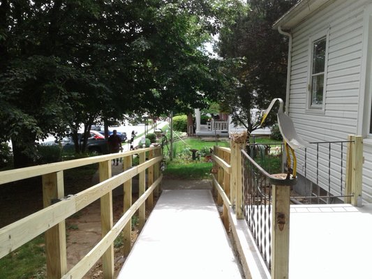 porch and ramp