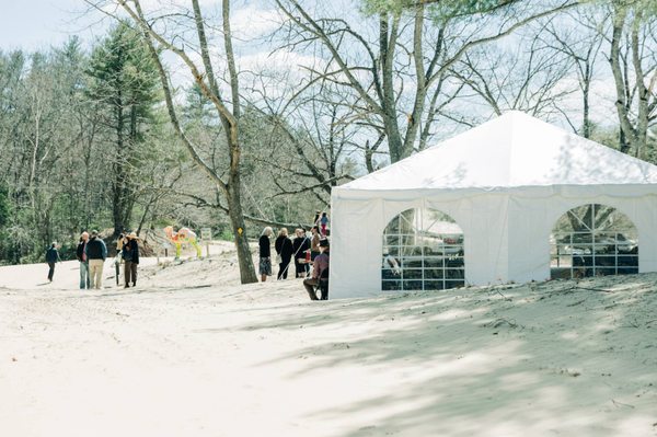 Our event space, the Desert Tent