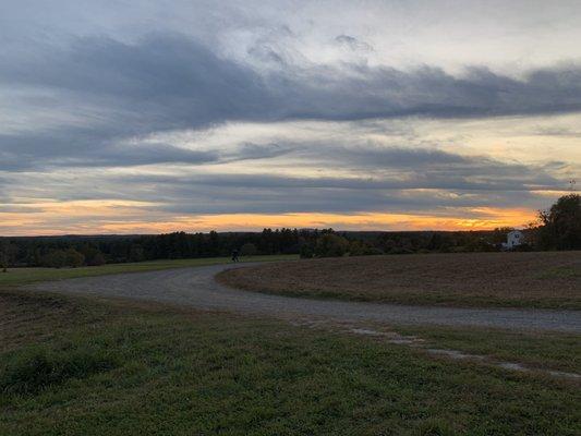 Beautiful sunset from the bend