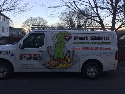 Pest Shield service vehicles