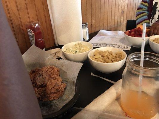 Potato Salad and Mac and Cheese