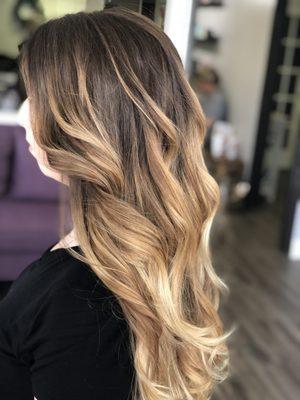 Color melt balayage