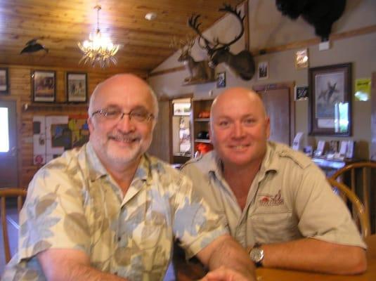 Jeff Traxler(right) and me in Lodge