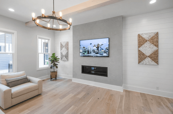 New Construction hardwood floors installed in a Louisville home