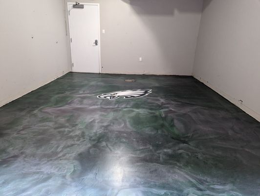 Eagles custom epoxy floor