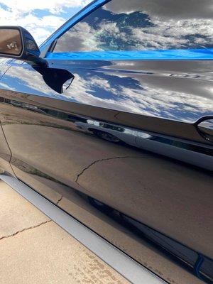 Paint Correction service on a late model Mustang