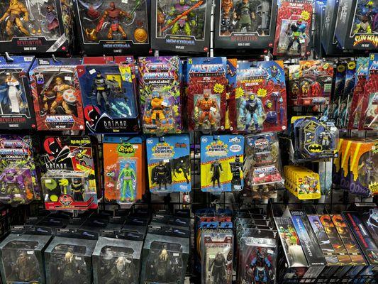 Tons of action figures.  Reminds me of Toys R Us back in the day!