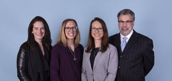 Meet the CCCV team! Tamara Wexler, MD, Sara Etheredge, DPT, Jacqueline Theis, OD, and Nathan Zasler, MD