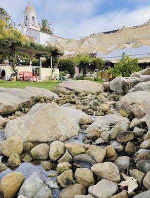 The beautiful creek running through the lower yard.