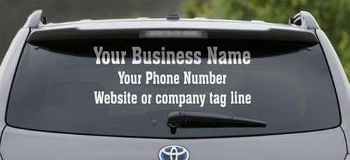 Get a custom window decal