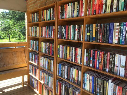 Shop books outside if we are closed.