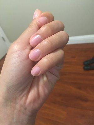 Simple Clear Mani  Thanks