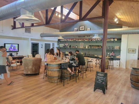 Inside tasting room