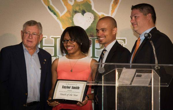 Boys & Girls Club Youth of the Year presentation.