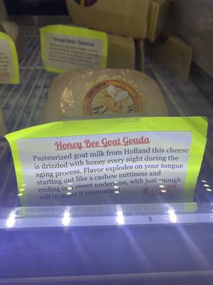 Honey Bee Goat Gouda